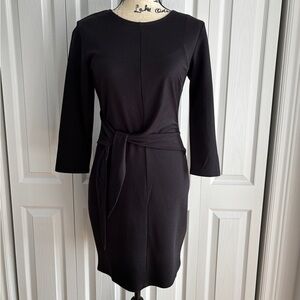 Dynamite Black Front Knot Dress